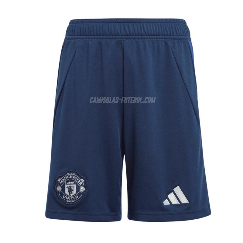 adidas calções manchester united equipamento suplente 2024-25