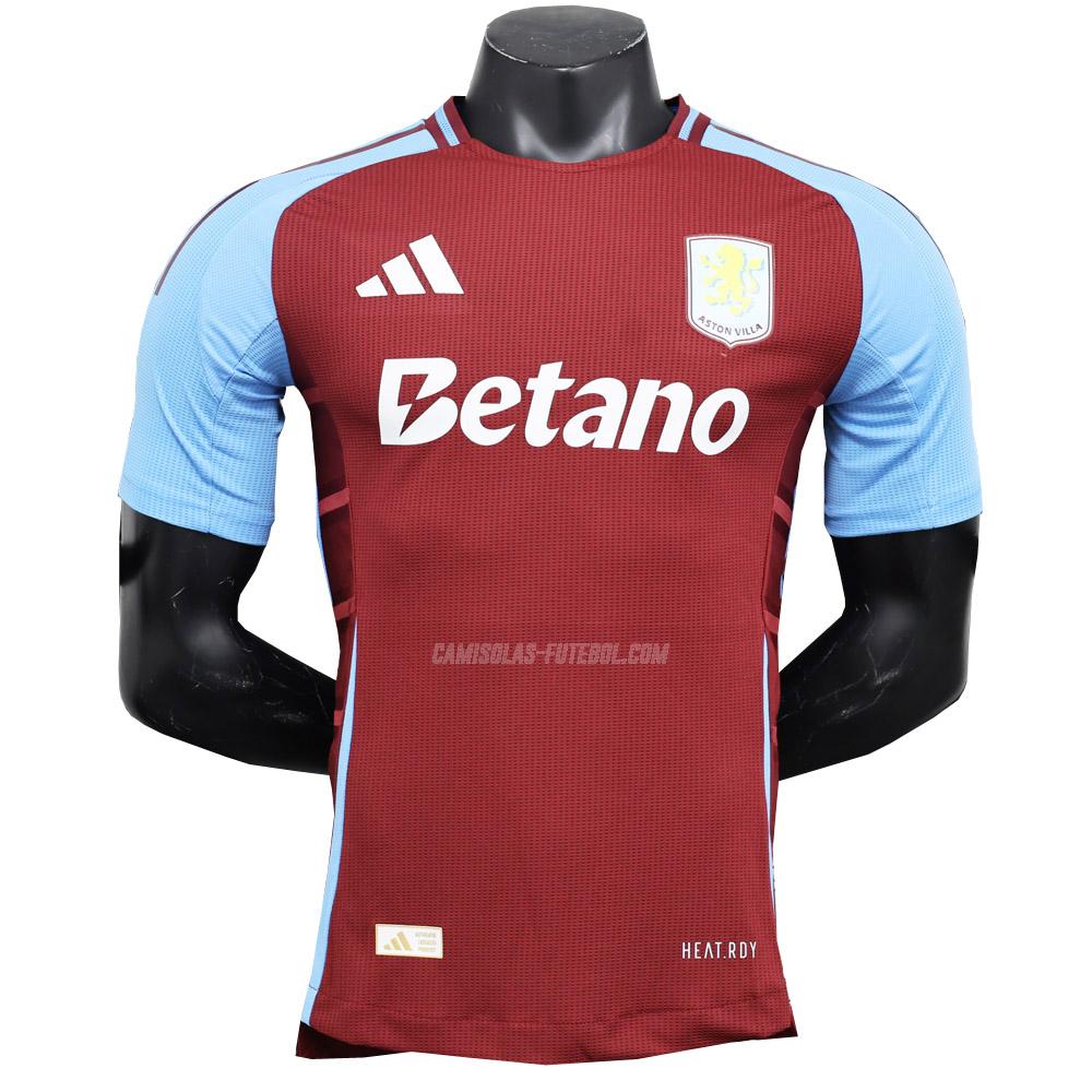 adidas camisola aston villa edição player equipamento principal 2024-25