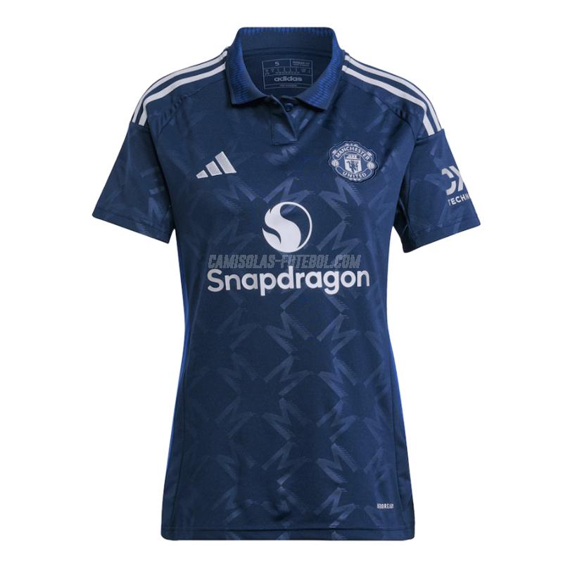 adidas camisola manchester united mulher equipamento suplente 2024-25