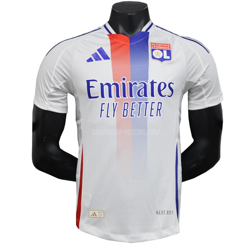 adidas camisola olympique de lyon edição player equipamento principal 2024-25