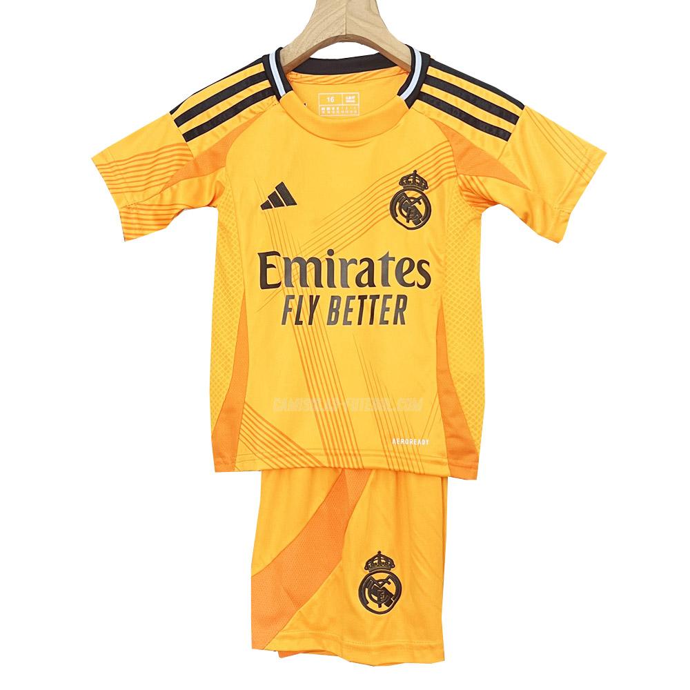 adidas camisola real madrid crianças equipamento suplente 2024-25