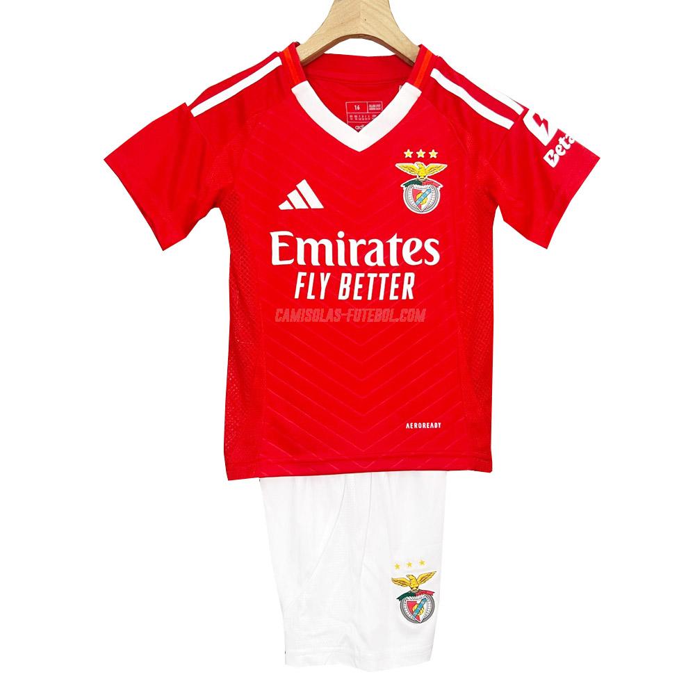 adidas camisola sl benfica crianças equipamento principal 2024-25