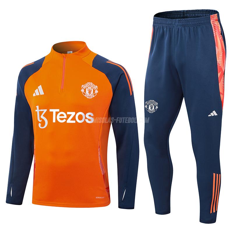 adidas sweatshirt manchester united laranja 2024-25