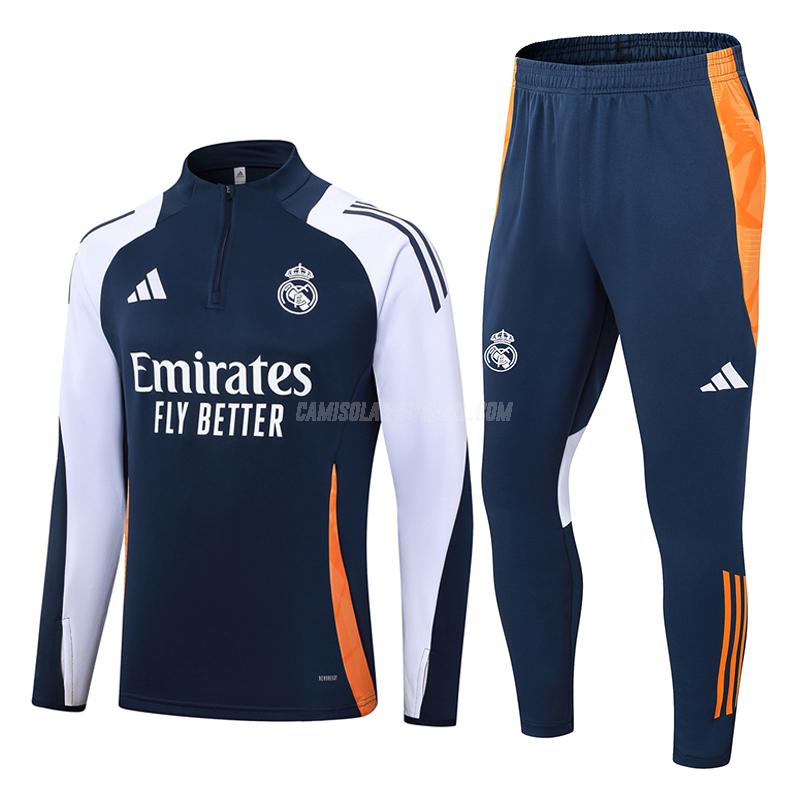 adidas sweatshirt real madrid azul navy 2024-25