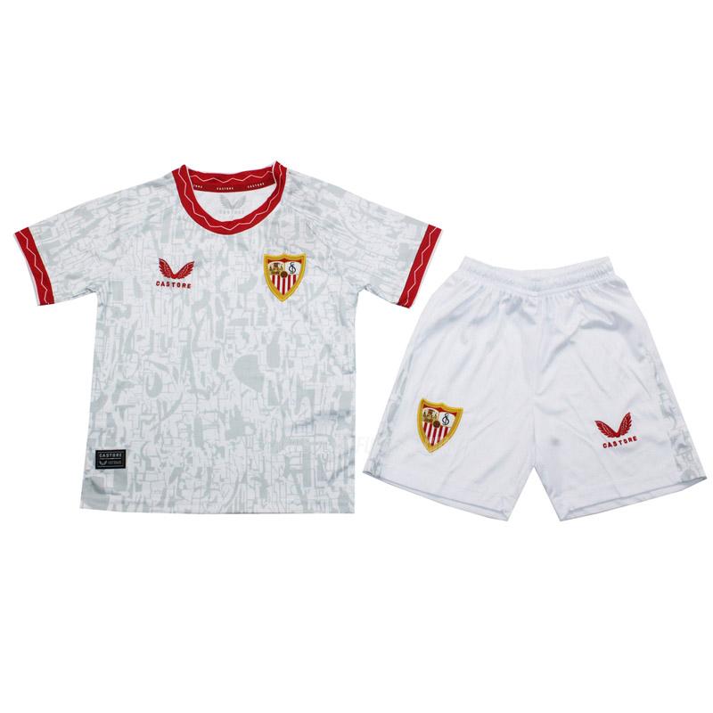 castore camisola sevilla fc crianças equipamento principal 2024-25