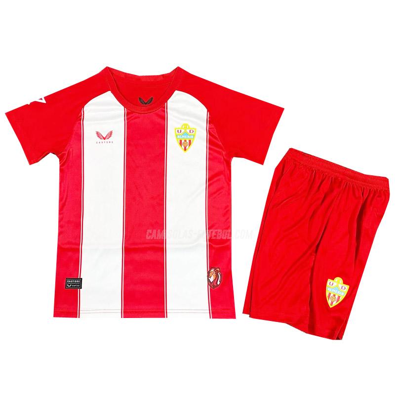 castore camisola ud almería crianças equipamento principal 2024-25