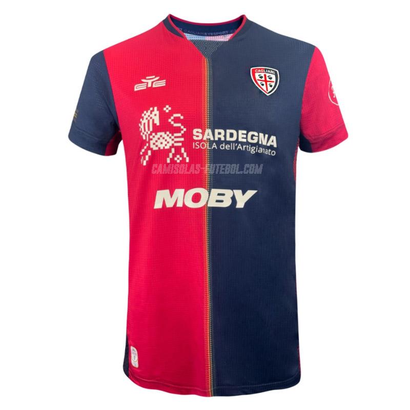 eye camisola cagliari calcio equipamento principal 2024-25