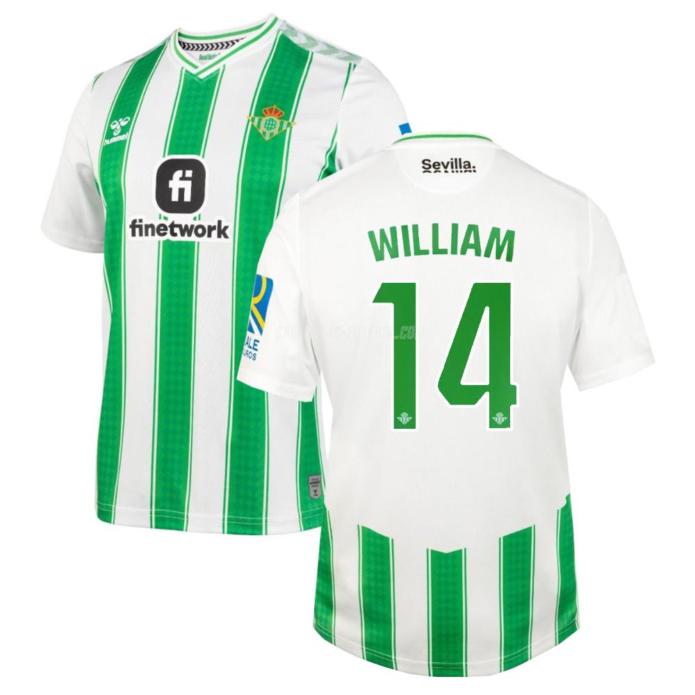 hummel camisola real betis william equipamento principal 2023-24