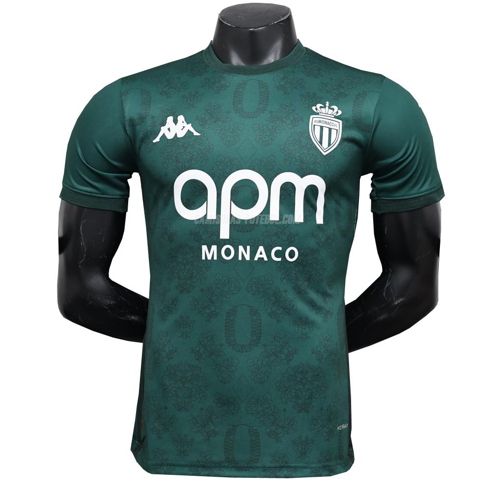 kappa camisola as monaco fc edição player equipamento suplente 2024-25