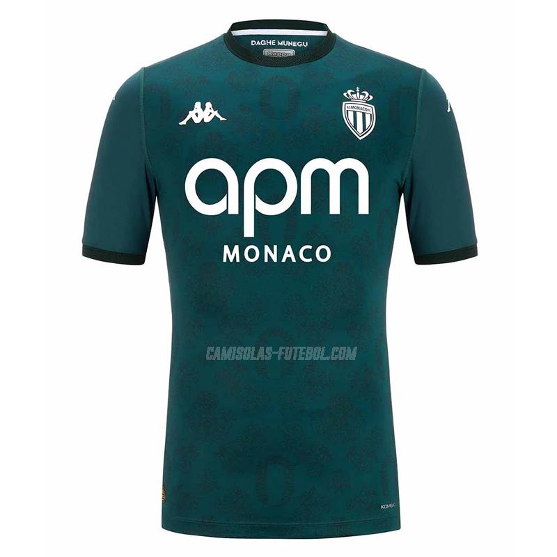 kappa camisola as monaco fc equipamento suplente 2024-25