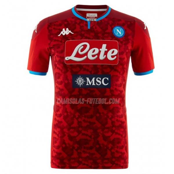 kappa camisola napoli guarda-redes vermelho 2019-2020