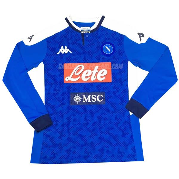 kappa camisola napoli manga comprida equipamento principal 2019-2020