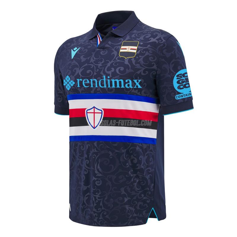 macron camisola sampdoria equipamento alternativo 2024-25