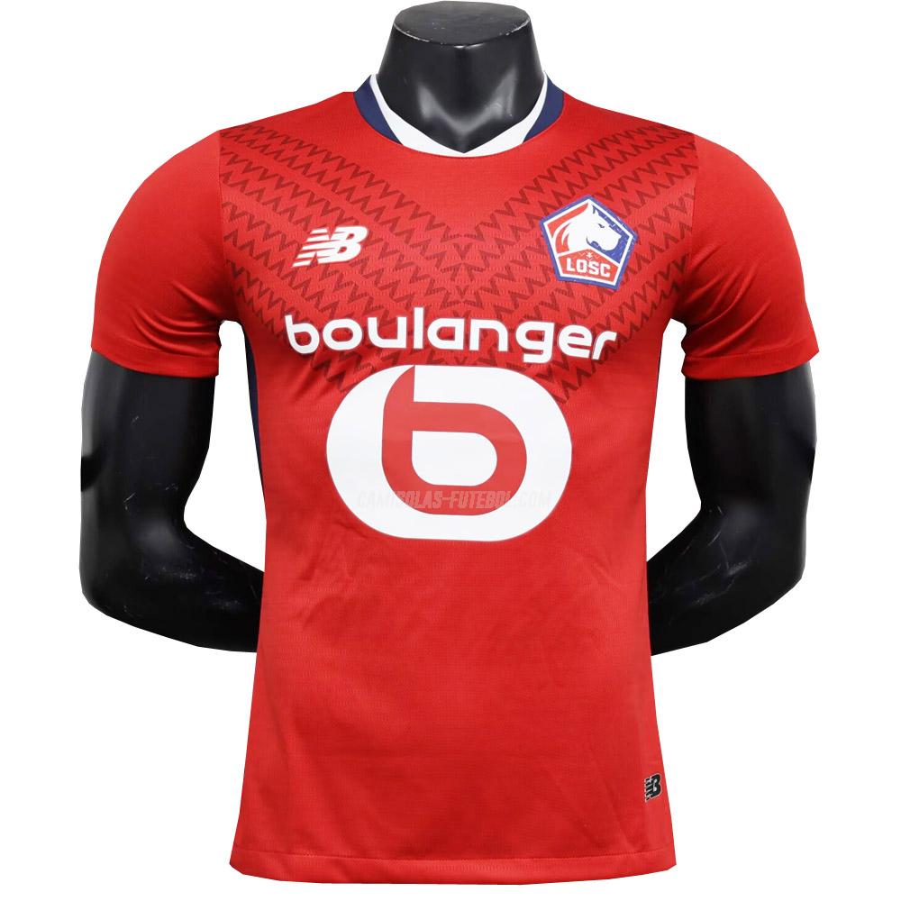 new balance camisola lille osc edição player equipamento principal 2024-25