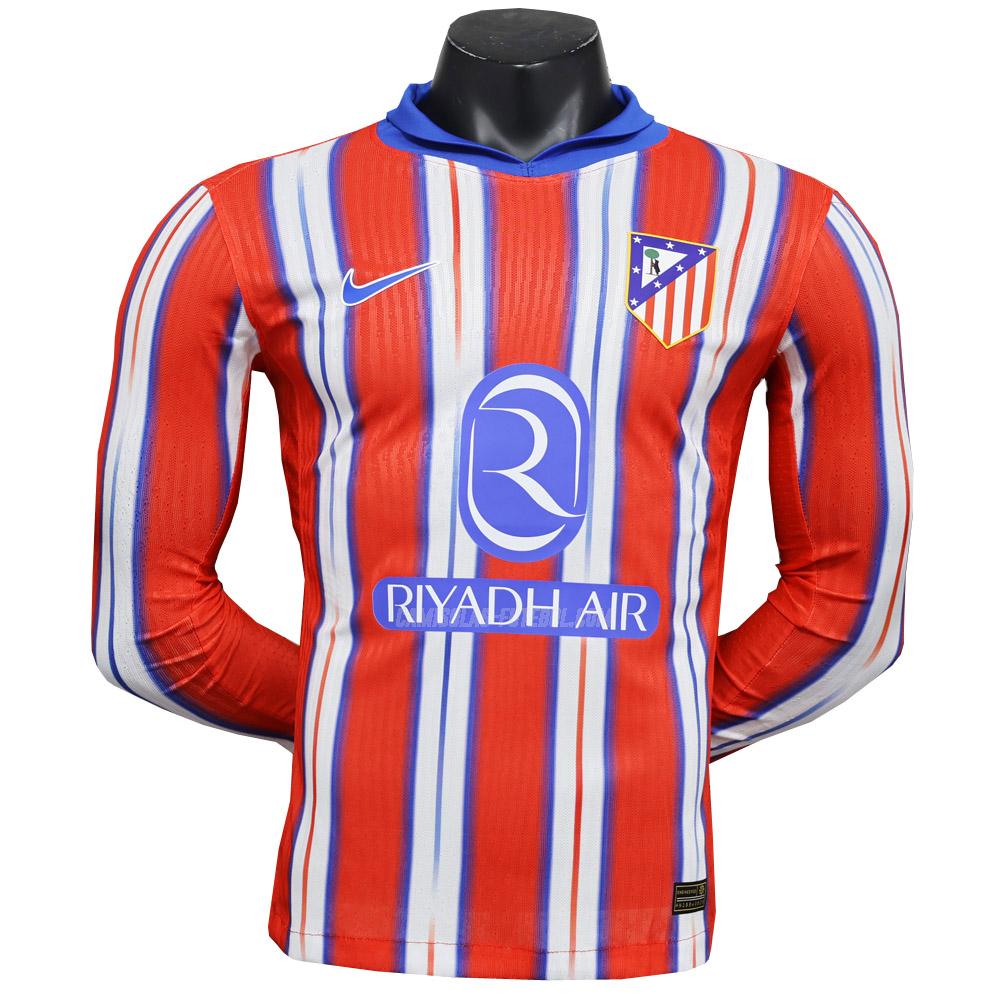 nike camisola atlético de madrid manga comprida edição player equipamento principal 2024-25