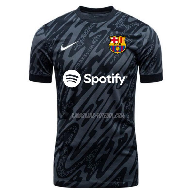 nike camisola barcelona guarda-redes preto 2024-25