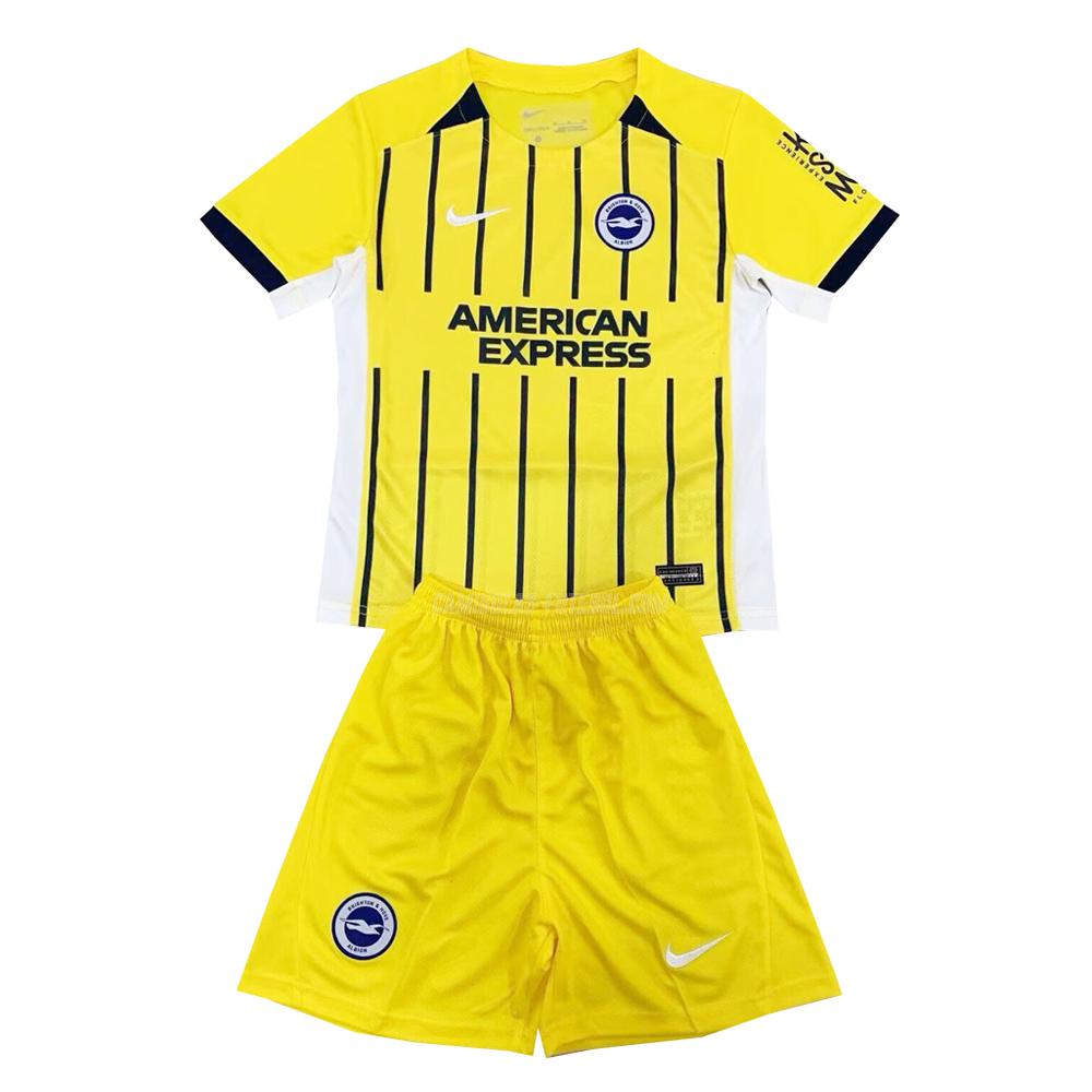 nike camisola brighton hove albion crianças equipamento suplente 2024-25