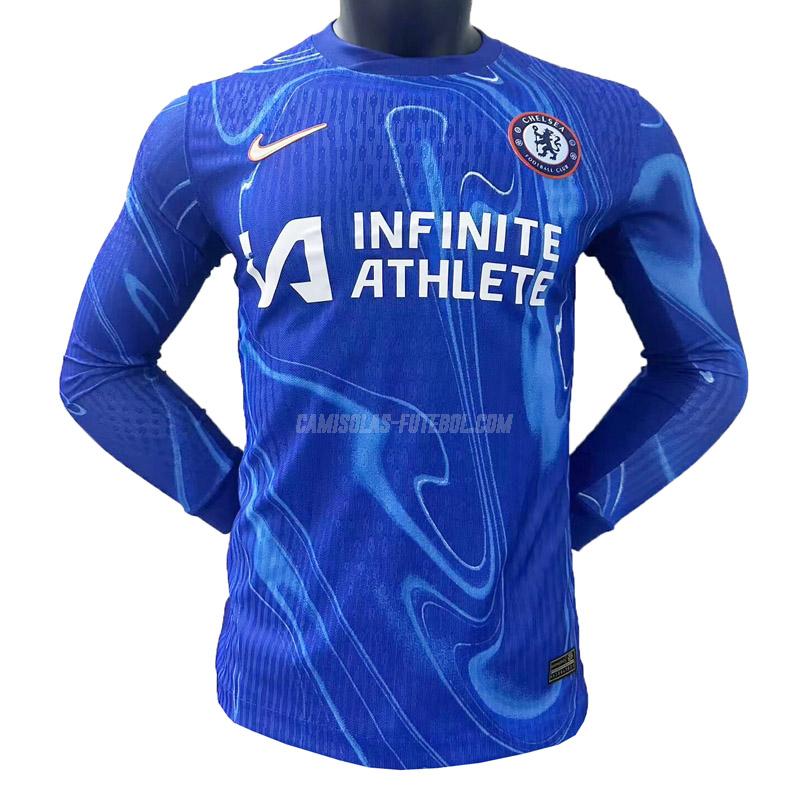 nike camisola chelsea manga comprida equipamento principal 2024-25