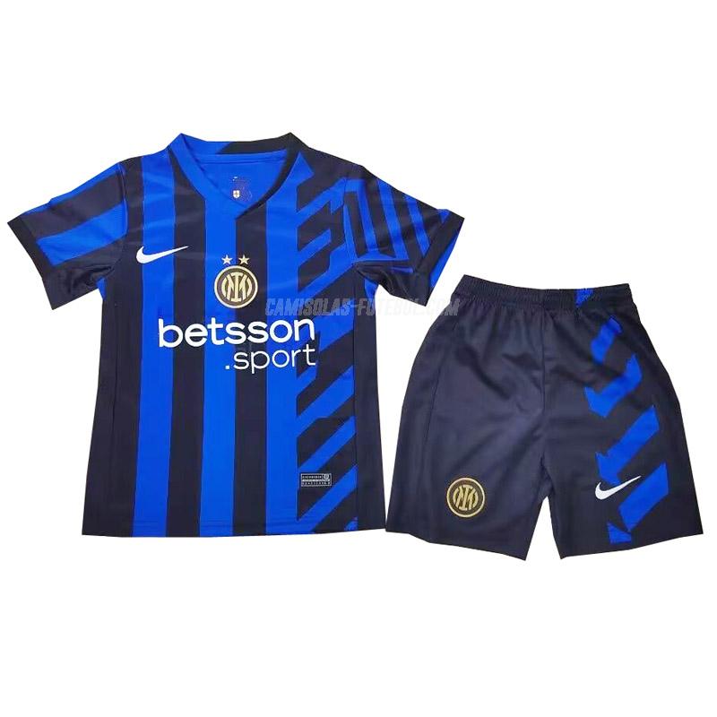 nike camisola inter de milão crianças equipamento principal 2024-25