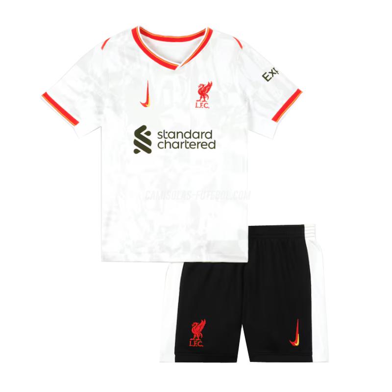 nike camisola liverpool crianças equipamento alternativo 2024-25