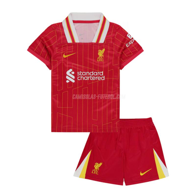 nike camisola liverpool crianças equipamento principal 2024-25