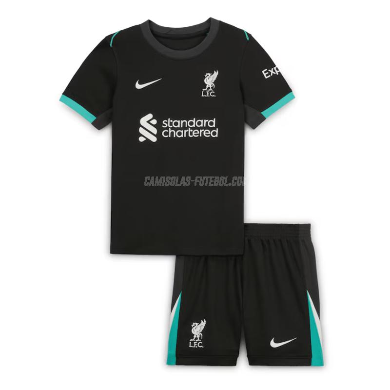 nike camisola liverpool crianças equipamento suplente 2024-25