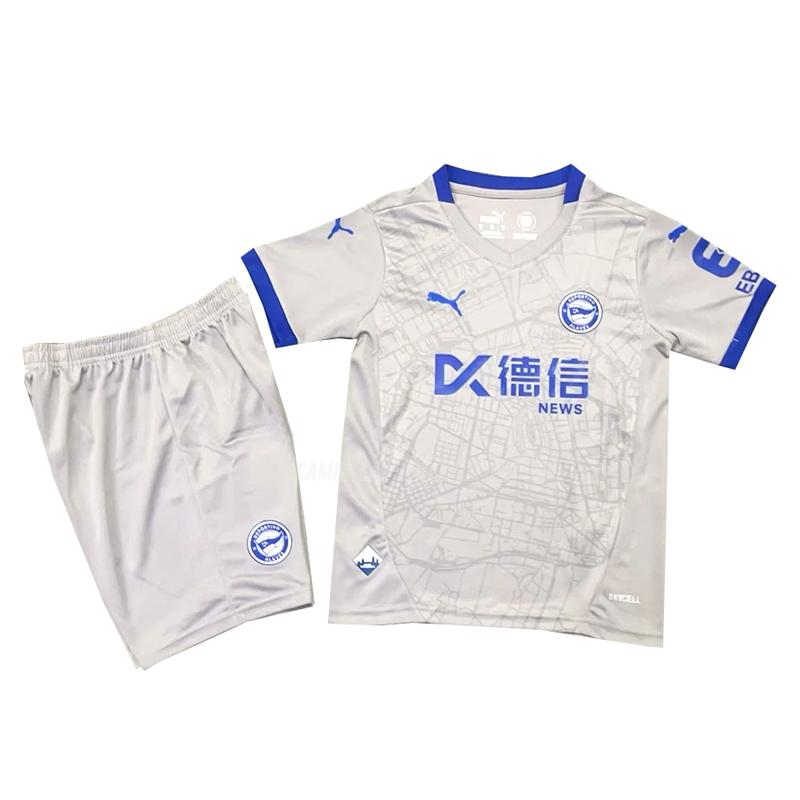 puma camisola deportivo alavés crianças equipamento suplente 2024-25