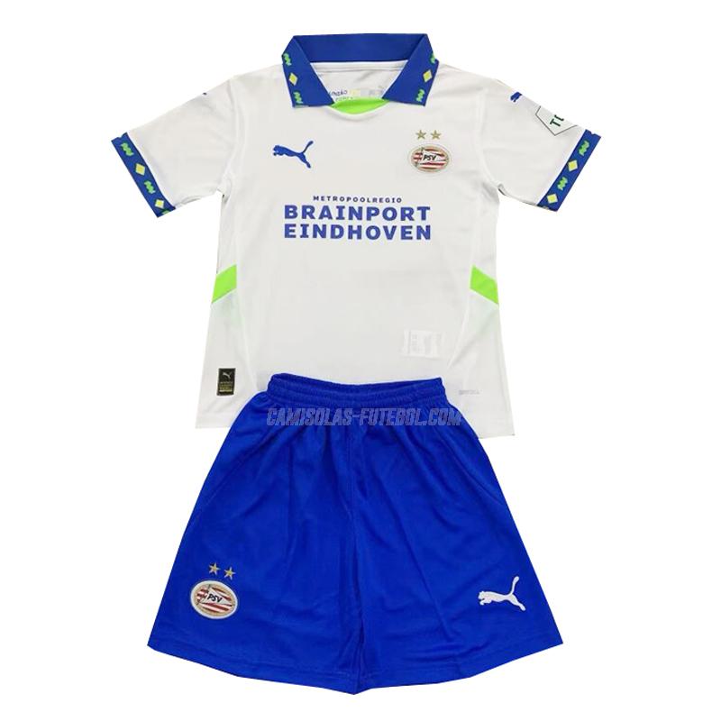 puma camisola eindhoven crianças equipamento alternativo 2024-25