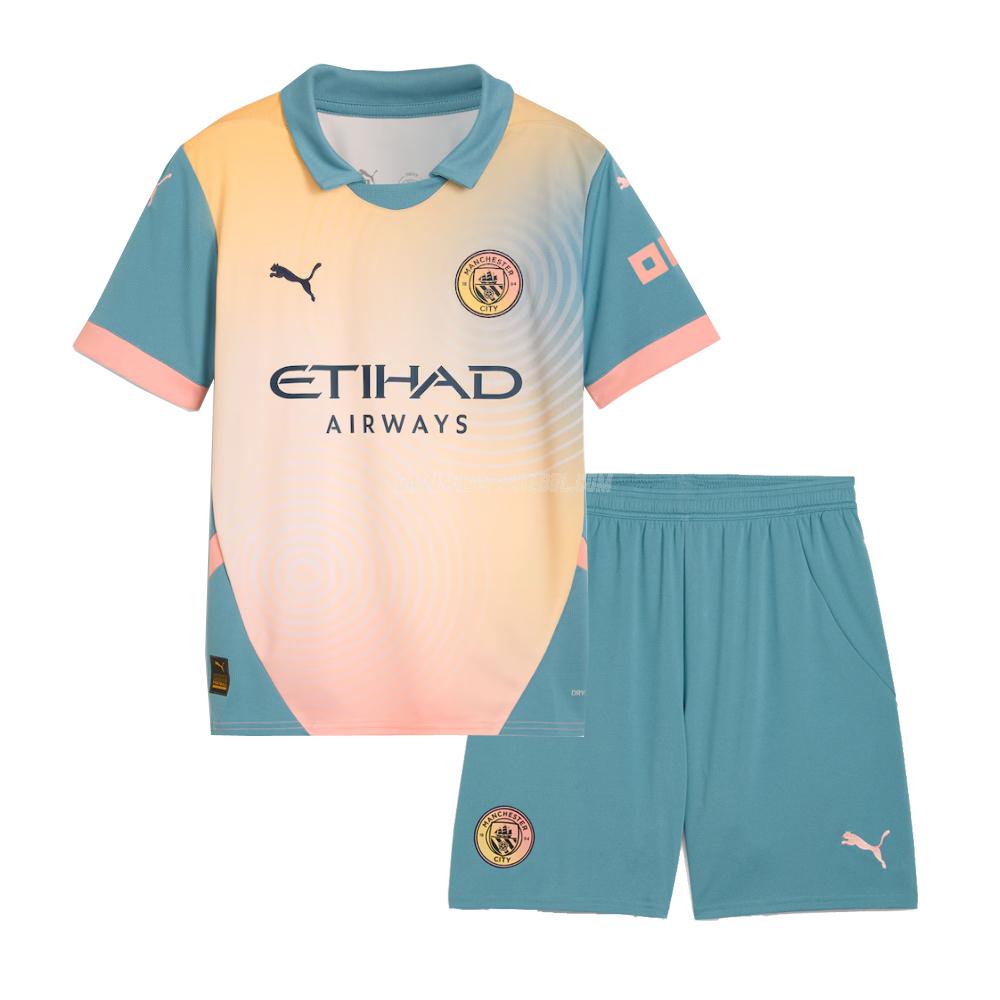 puma camisola manchester city crianças equipamento quarto 2024-25