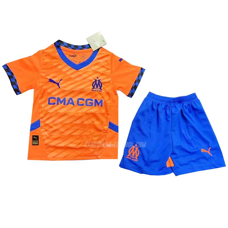 puma camisola olympique de marsella crianças equipamento alternativo 2024-25