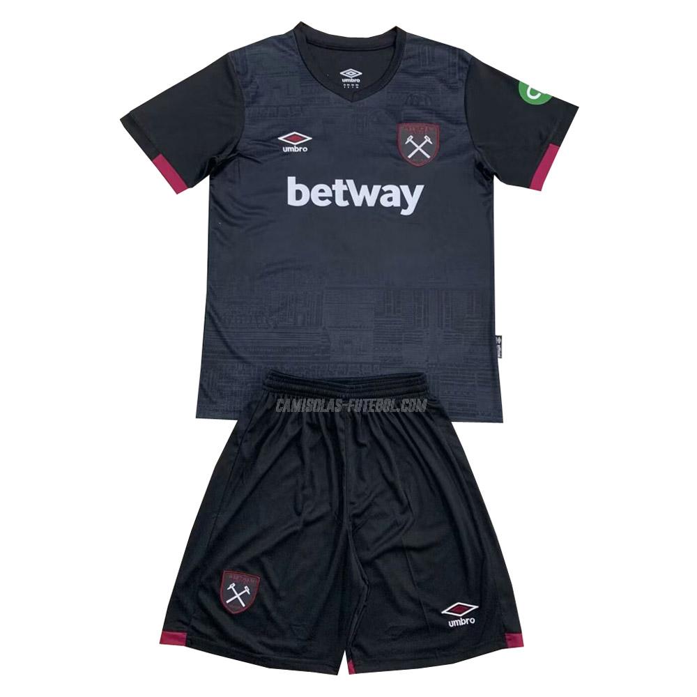 umbro camisola west ham crianças equipamento suplente 2024-25